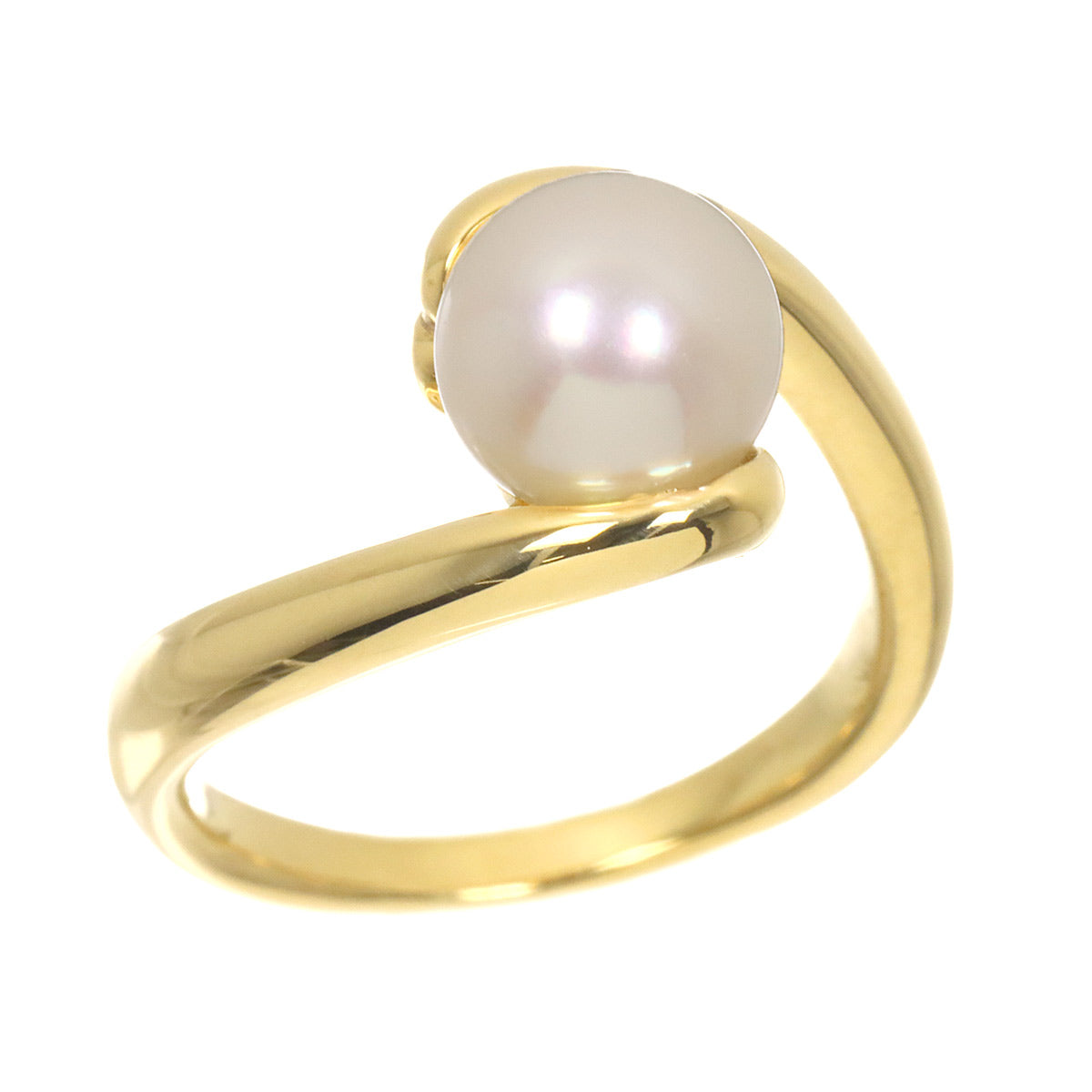Akoya Pearl 7.1mm Ring 18K YG 750 Size4-4.5(US)