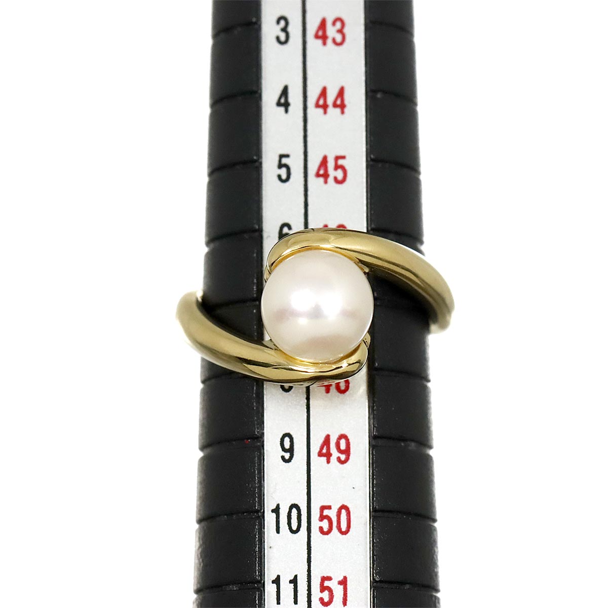 Akoya Pearl 7.1mm Ring 18K YG 750 Size4-4.5(US)