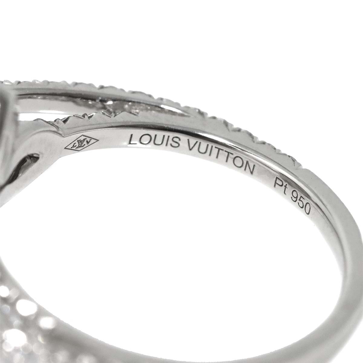 Diamond Flower Ring Pt Platinum size52 6(US)