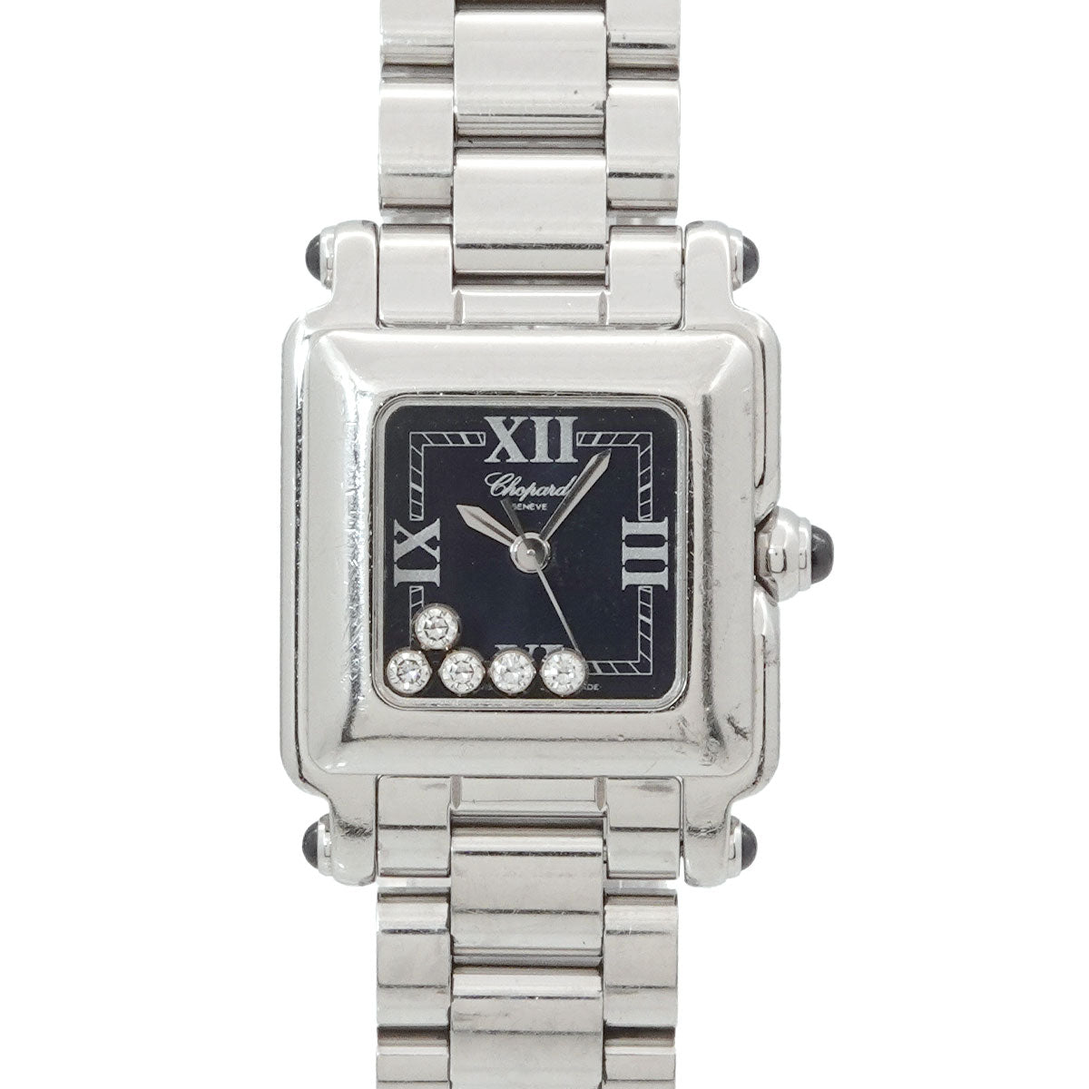 Happy Sport 27/8893-23 5P Diamond Quartz Black Dial Ladies
