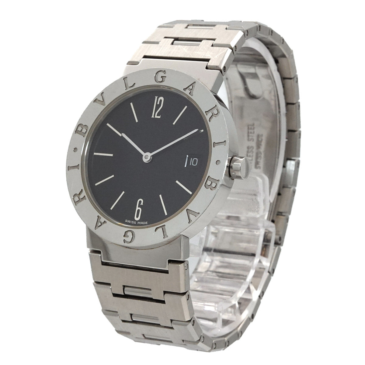 BVLGARIBVLGARI BB33SS Quartz Black Dial Boys Watch