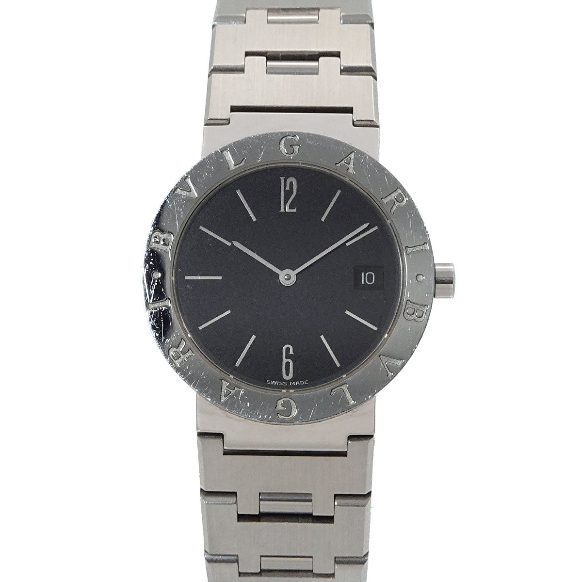 BVLGARIBVLGARI BB33SS Quartz Black Dial Boys Watch