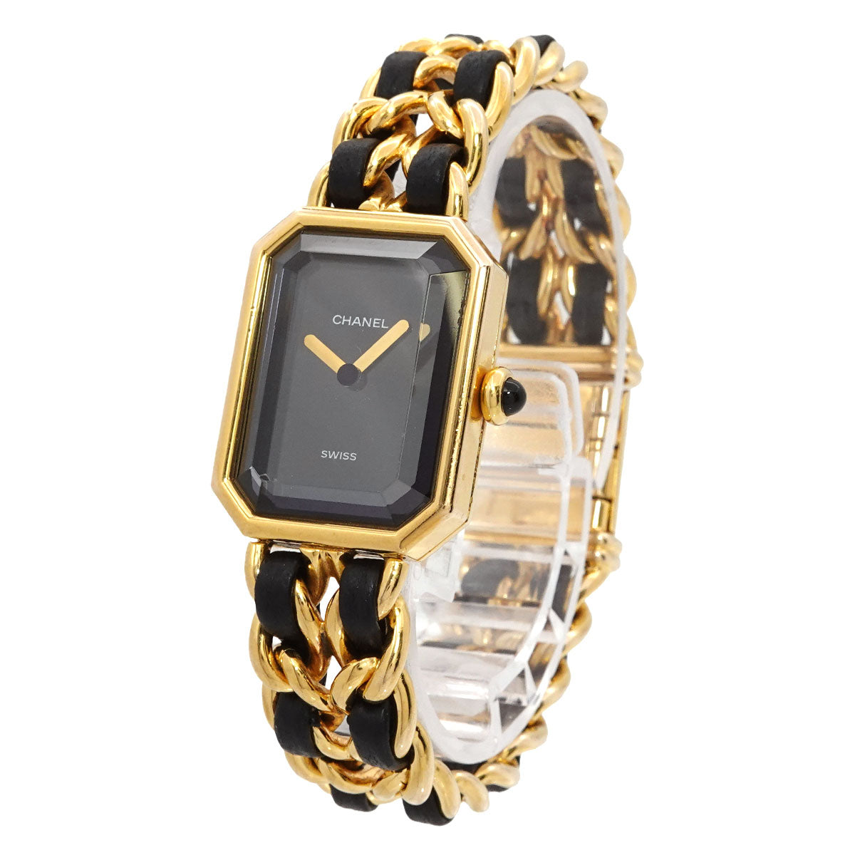 Premiere Size M H0001 Vintage Quartz Black Dial Ladies Watch