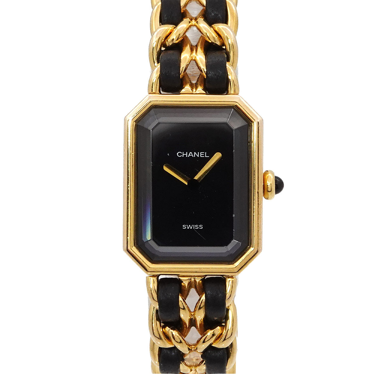 Premiere Size M H0001 Vintage Quartz Black Dial Ladies Watch