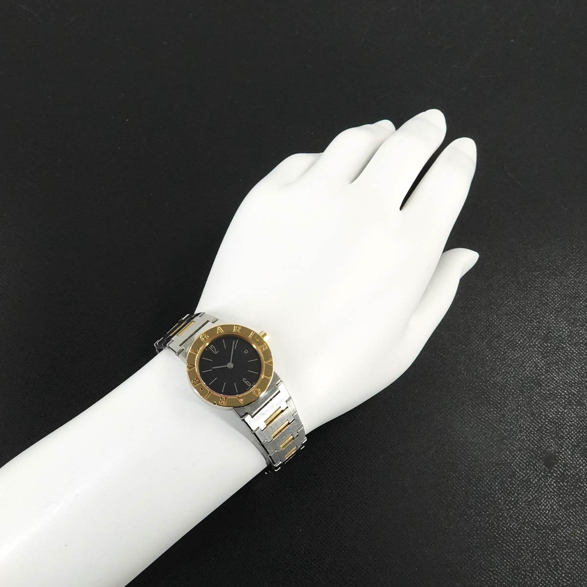 BVLGARIBVLGARI BB26SGD Two Tones YG Black Dial Ladies