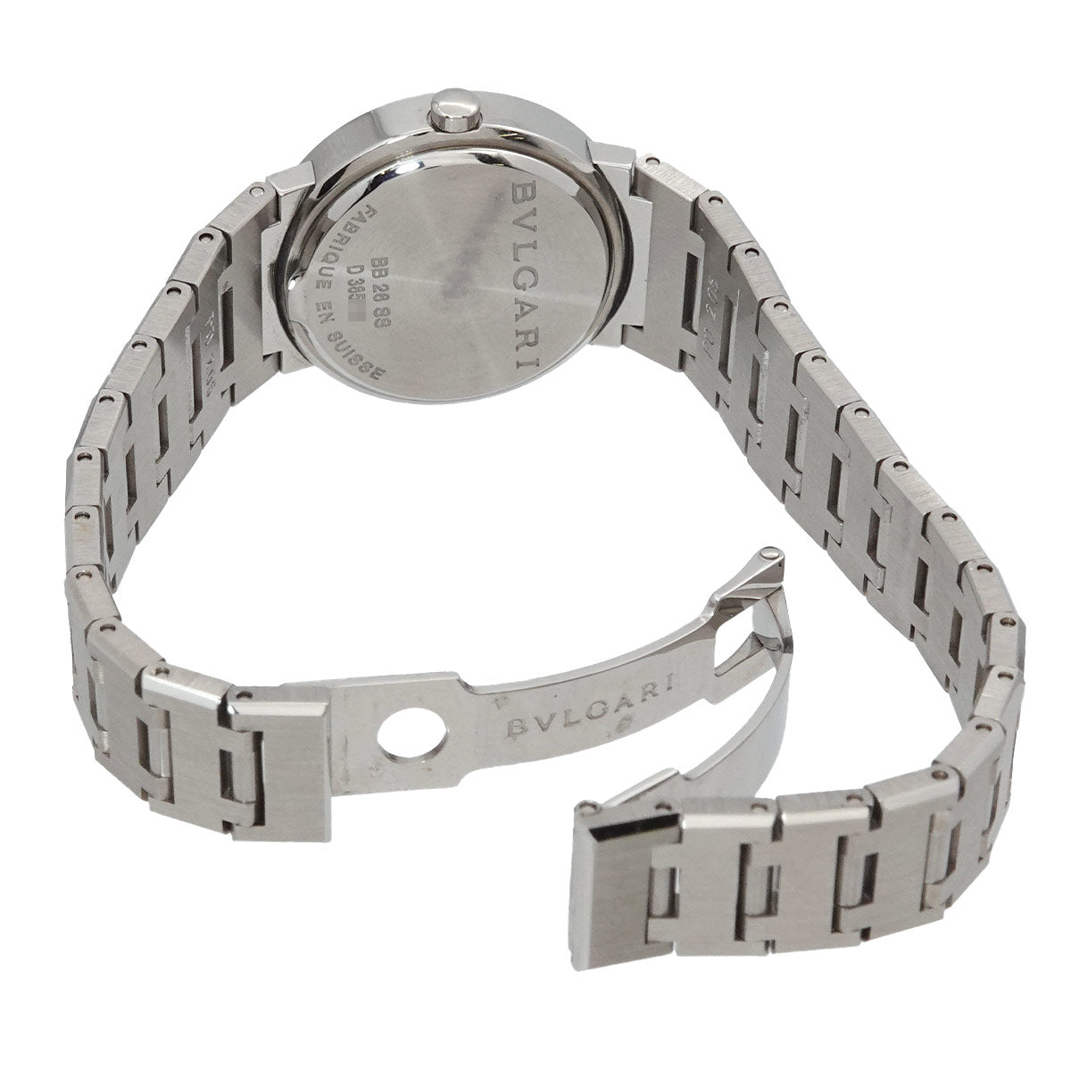 BVLGARIBVLGARI BB26SS 12P Diamond Quartz Black Dial Ladies