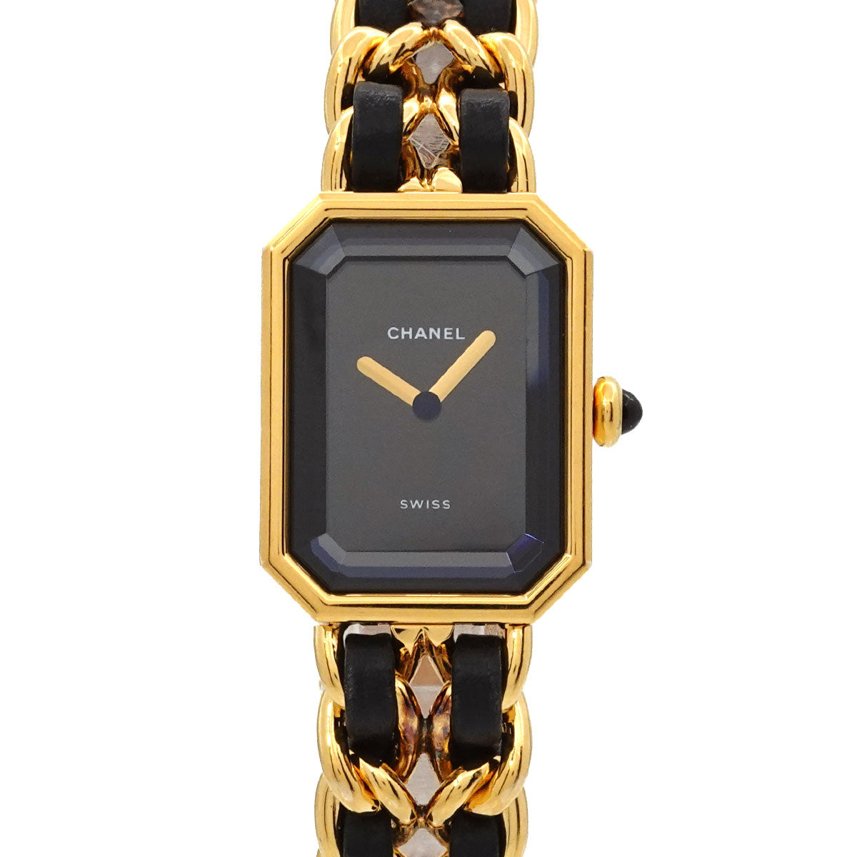 Premiere Size L H0001 Vintage Quartz Black Dial Ladies Watch