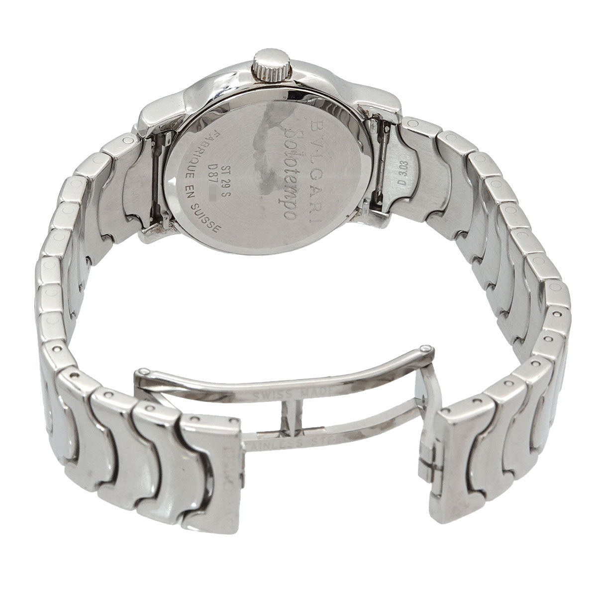 Solo tempo ST29S Date Quartz 10P Diamond Silver Dial Ladies