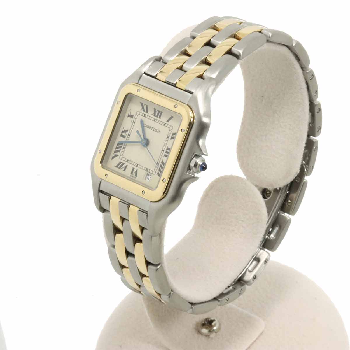 Panthere MM 2Row W25028B6 YG Quartz Date Cream Dial Boys