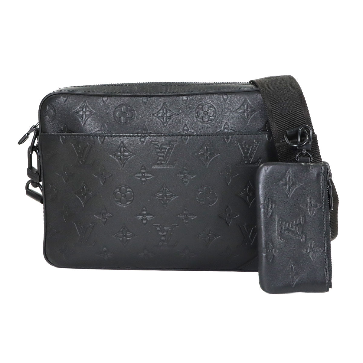 Monogram Shadow Duo Messenger Shoulder Bag Leather M69827