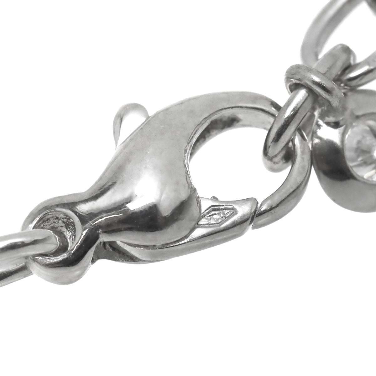 Diamond Necklace 18K WG White Gold 750