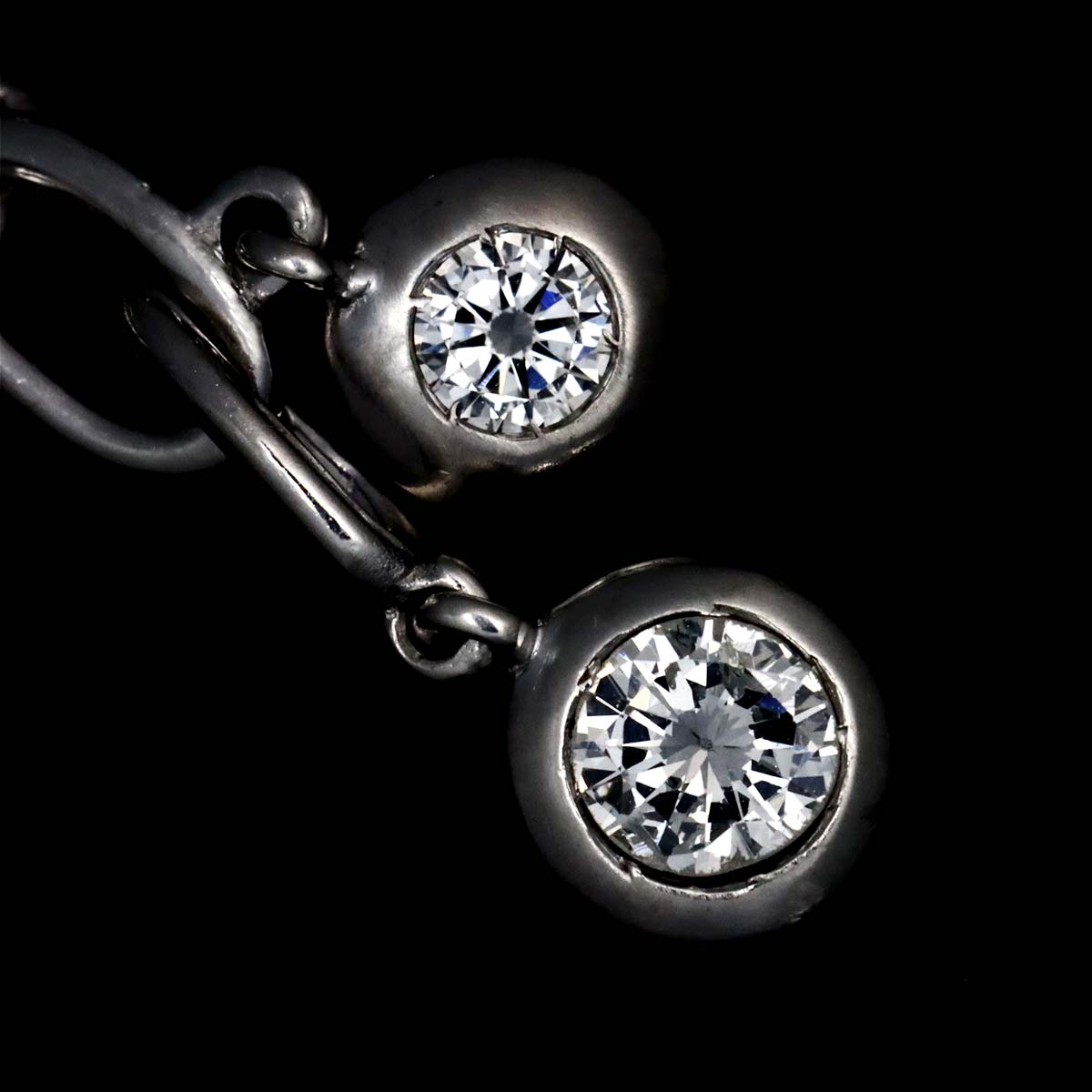 Diamond Necklace 18K WG White Gold 750