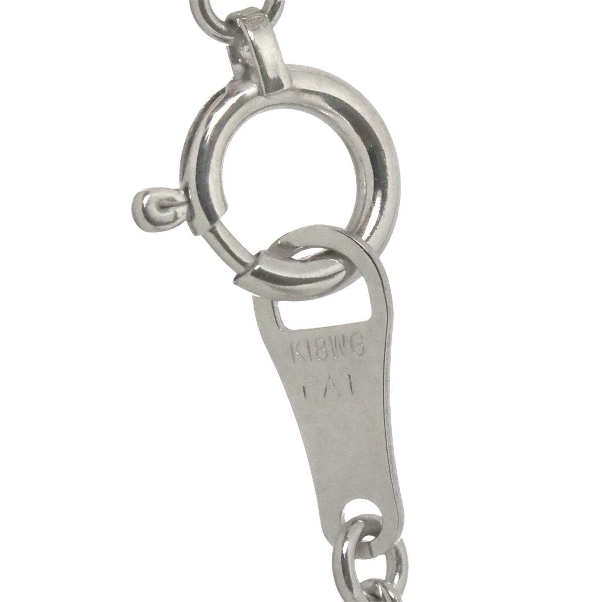 Diamond 0.25ct MOP Necklace 18K White Gold 750