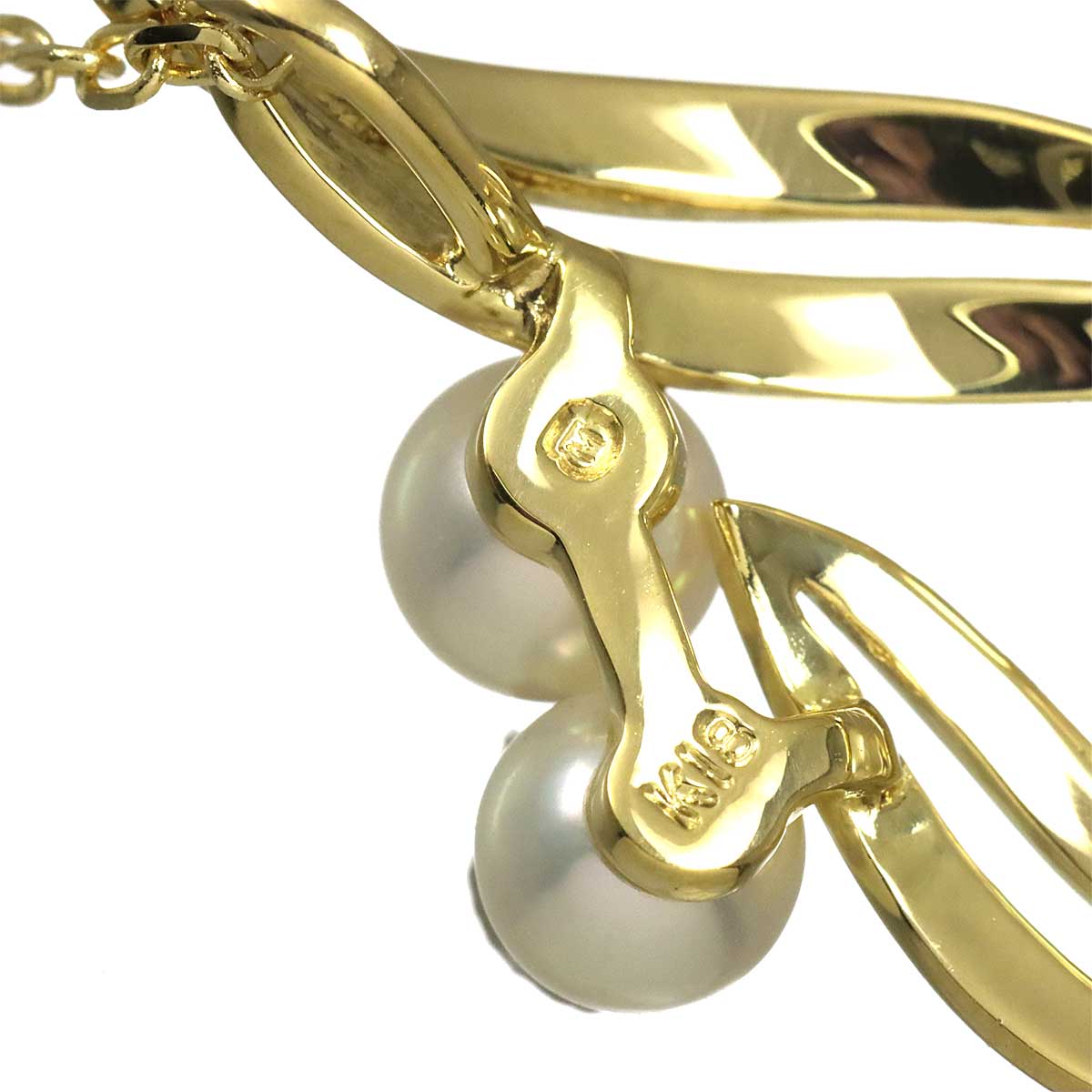 Akoya Pearl 6.3-4.4mm Necklace 18K YG 750