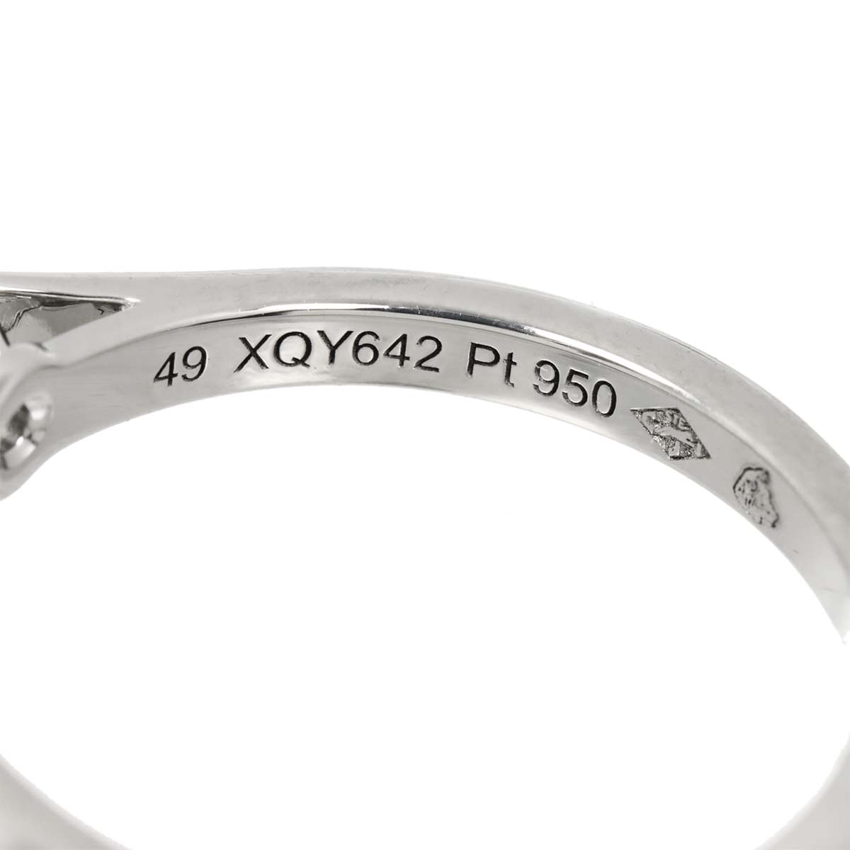 Diamond 0.33ct H/VVS1/3EX Ring Platinum size49 4.75-5(US)
