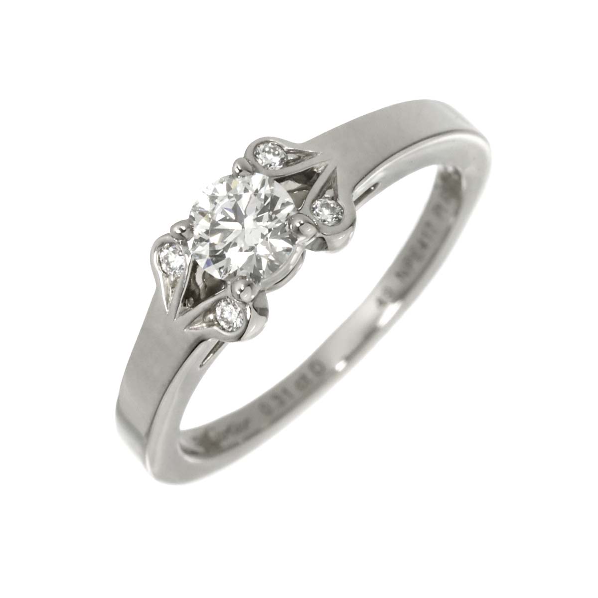 Ballerine Diamond 0.31ct G/VS1/3EX Ring Pt Size49 4.75-5(US)