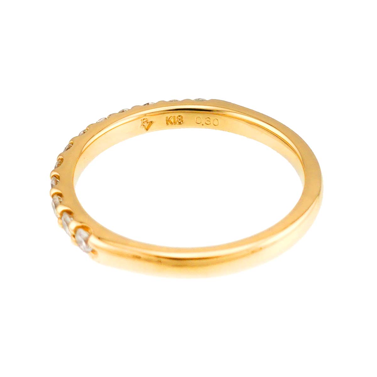 Diamond 0.30ct Ring 18K YG 750 size5.25(US)