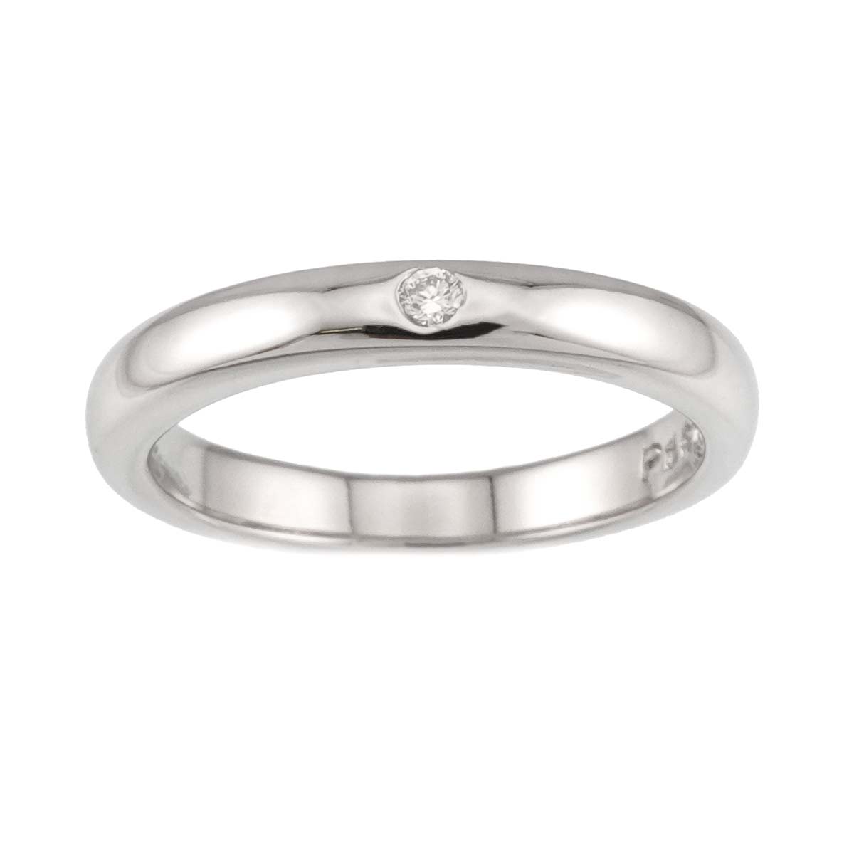 Stacking Band Ring Diamond 1P Platinum Size4.5(US)