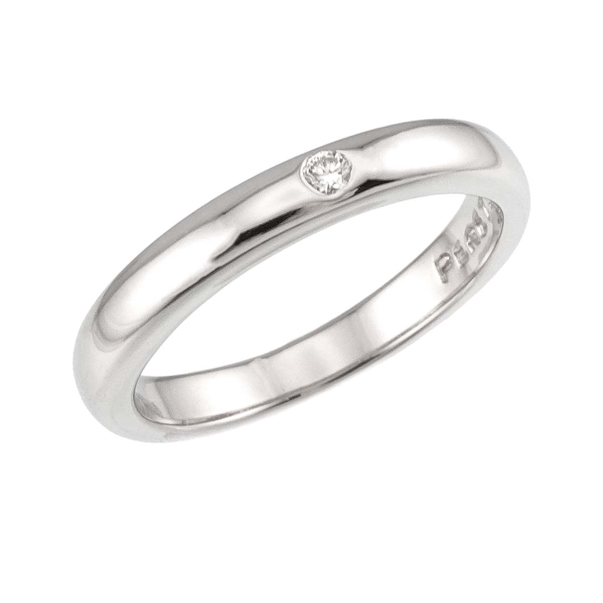 Stacking Band Ring Diamond 1P Platinum Size4.5(US)