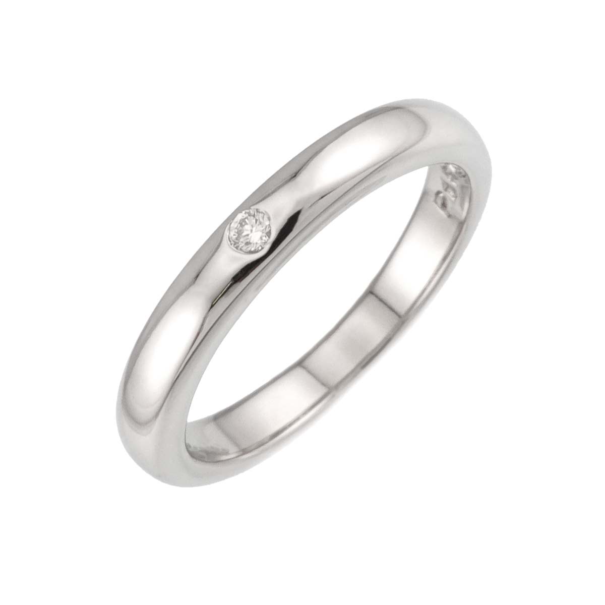 Stacking Band Ring Diamond 1P Platinum Size4.5(US)