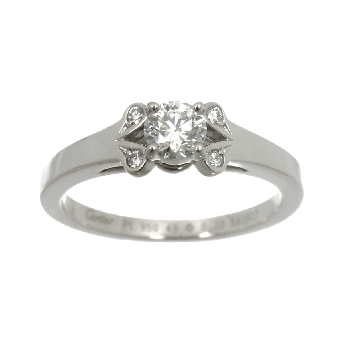 Ballerine Diamond 0.30ct Ring Pt Size49 4.75-5(US)