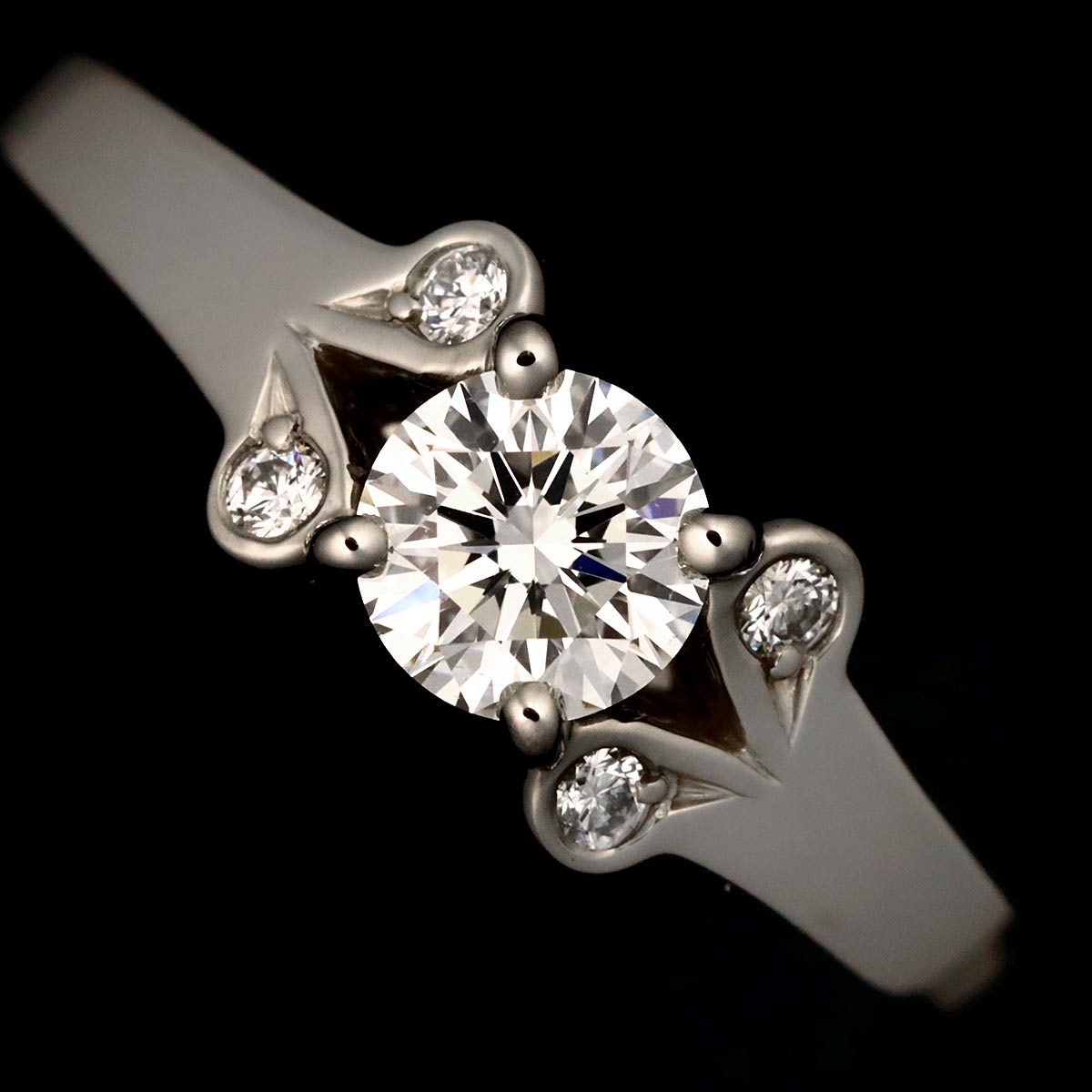Ballerine Diamond 0.30ct Ring Pt Size49 4.75-5(US)