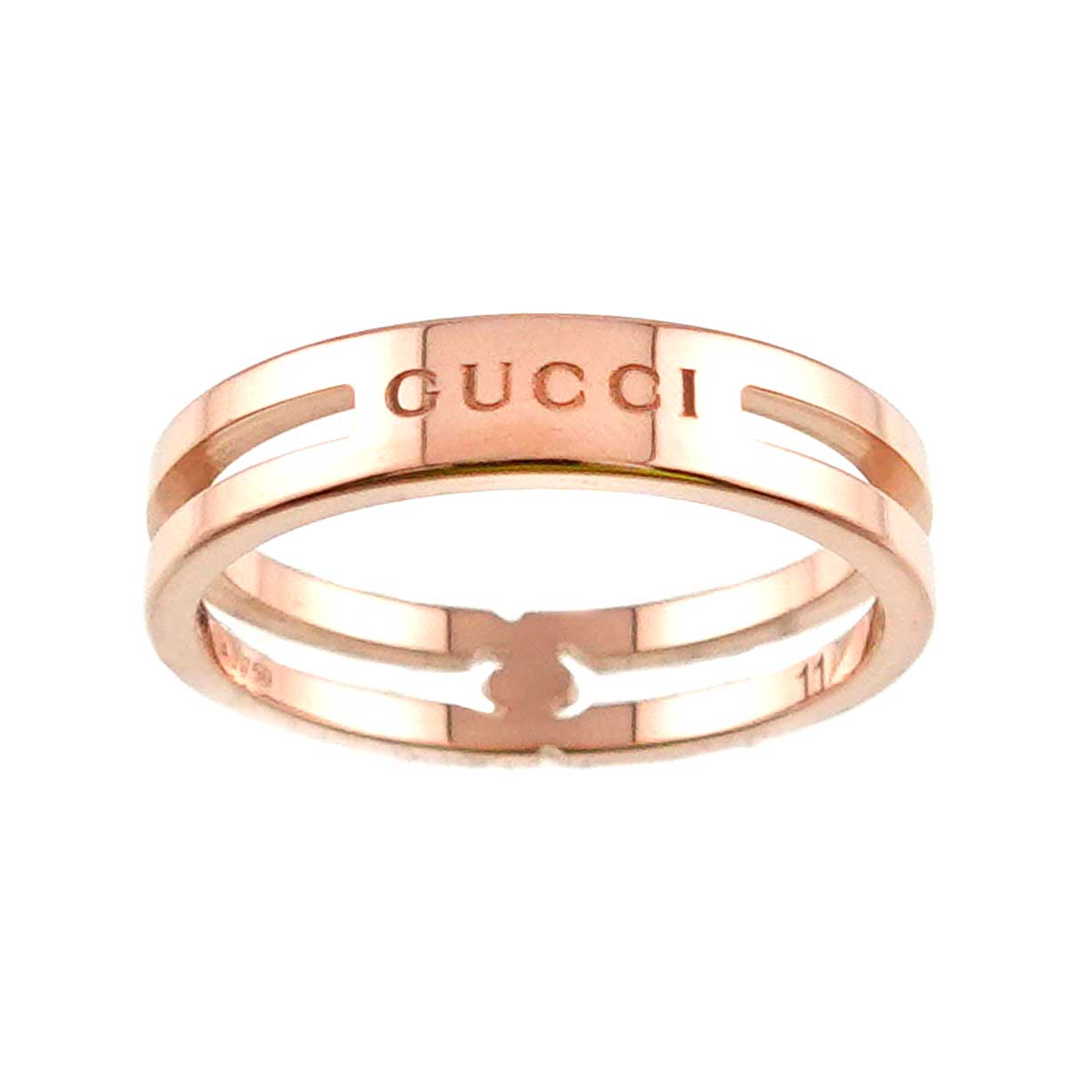 Infinity Ring 18K PG Pink Gold 750 Size11 5.25(US)