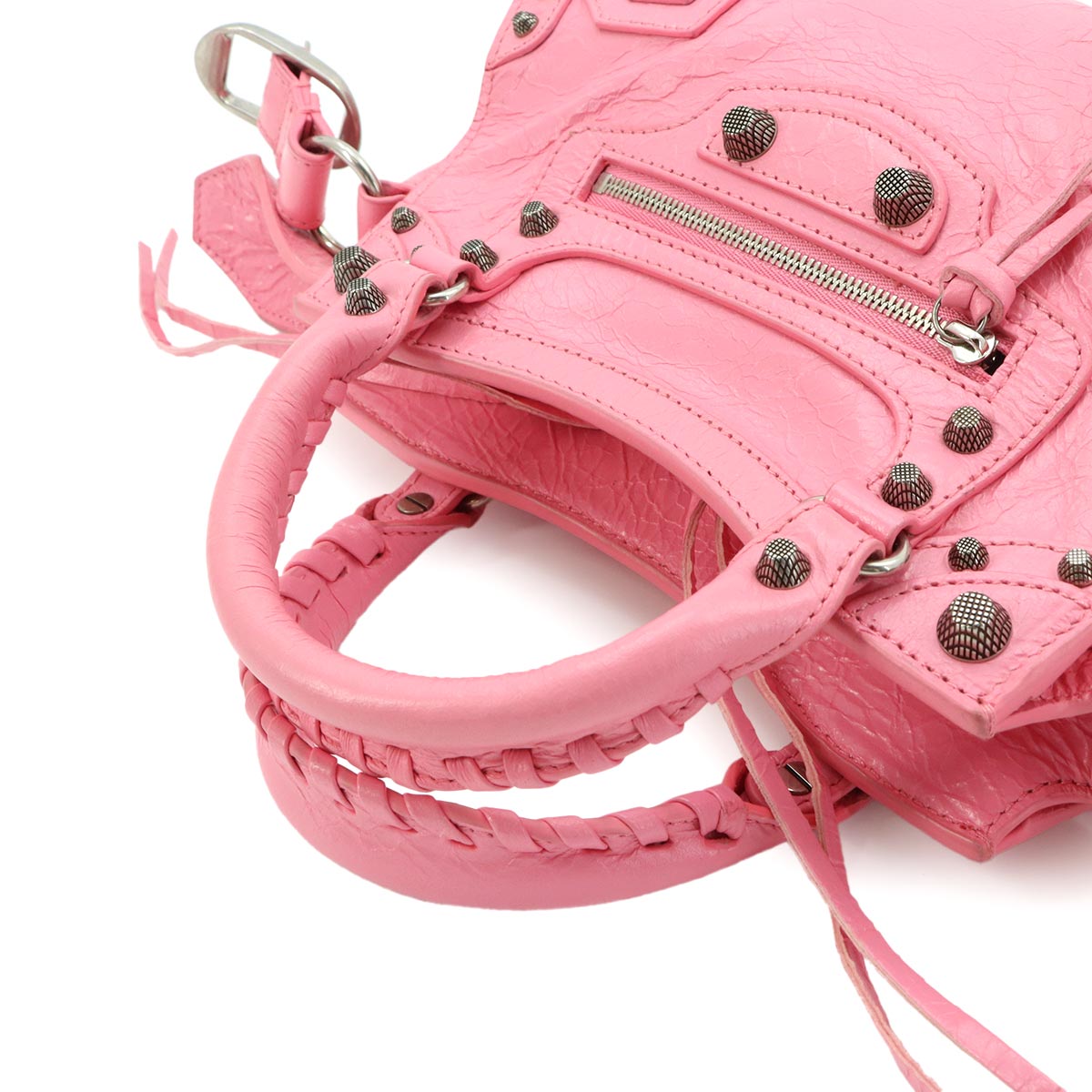 Neo Cagole XS Hand Shoulder Bag Leather PInk 700940