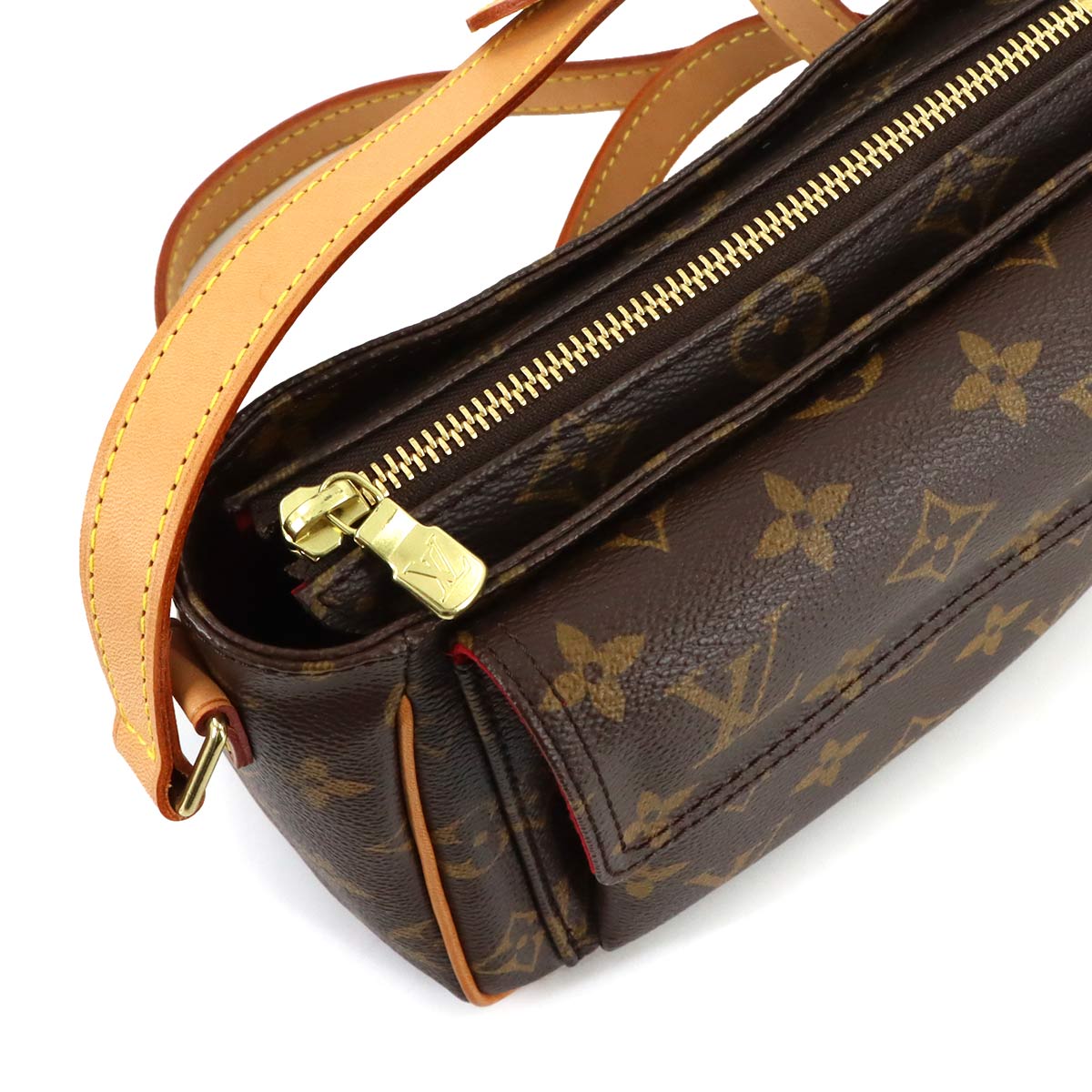 Monogram Viva Cite PM Shoulder Bag Brown M51165 Purse