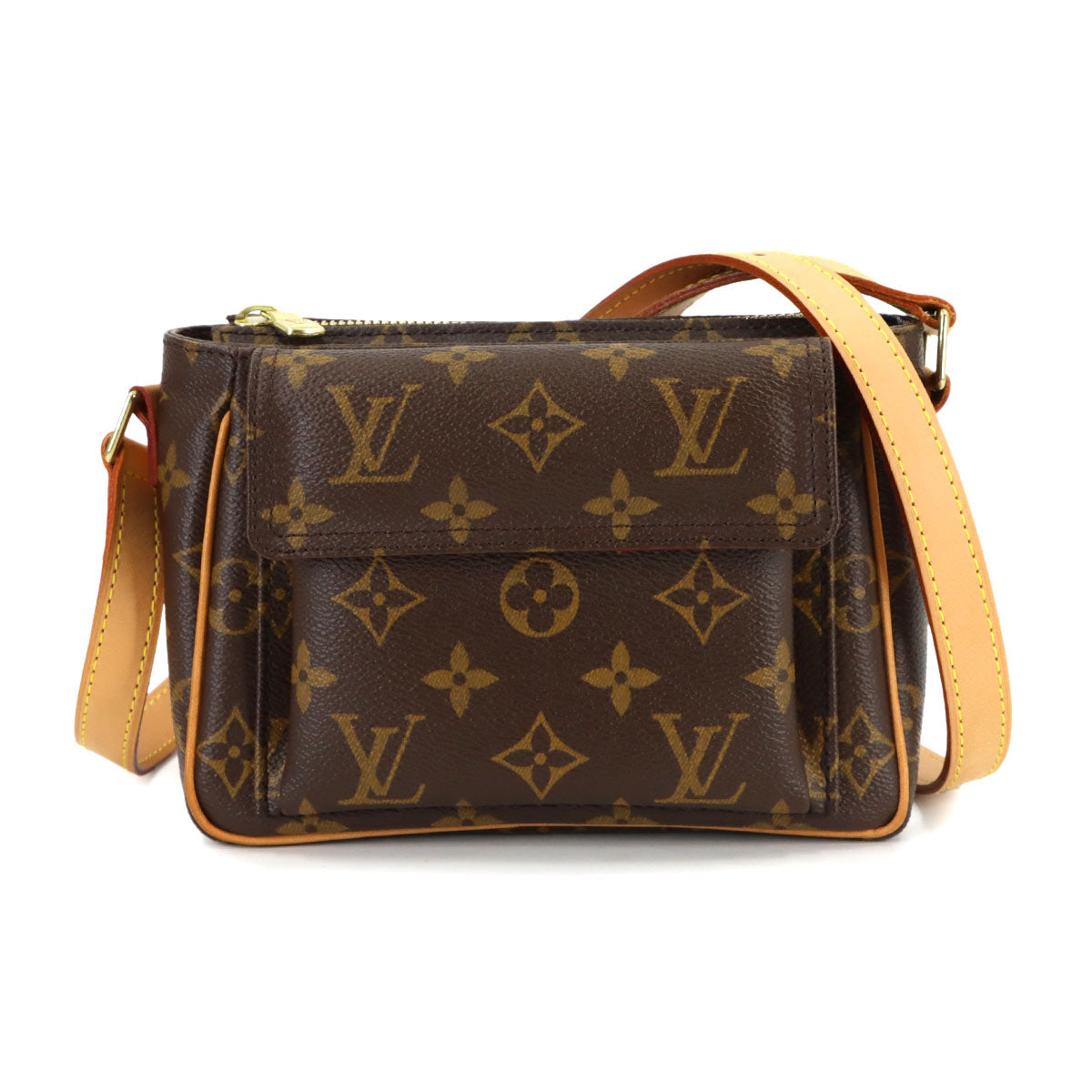 Monogram Viva Cite PM Shoulder Bag Brown M51165 Purse