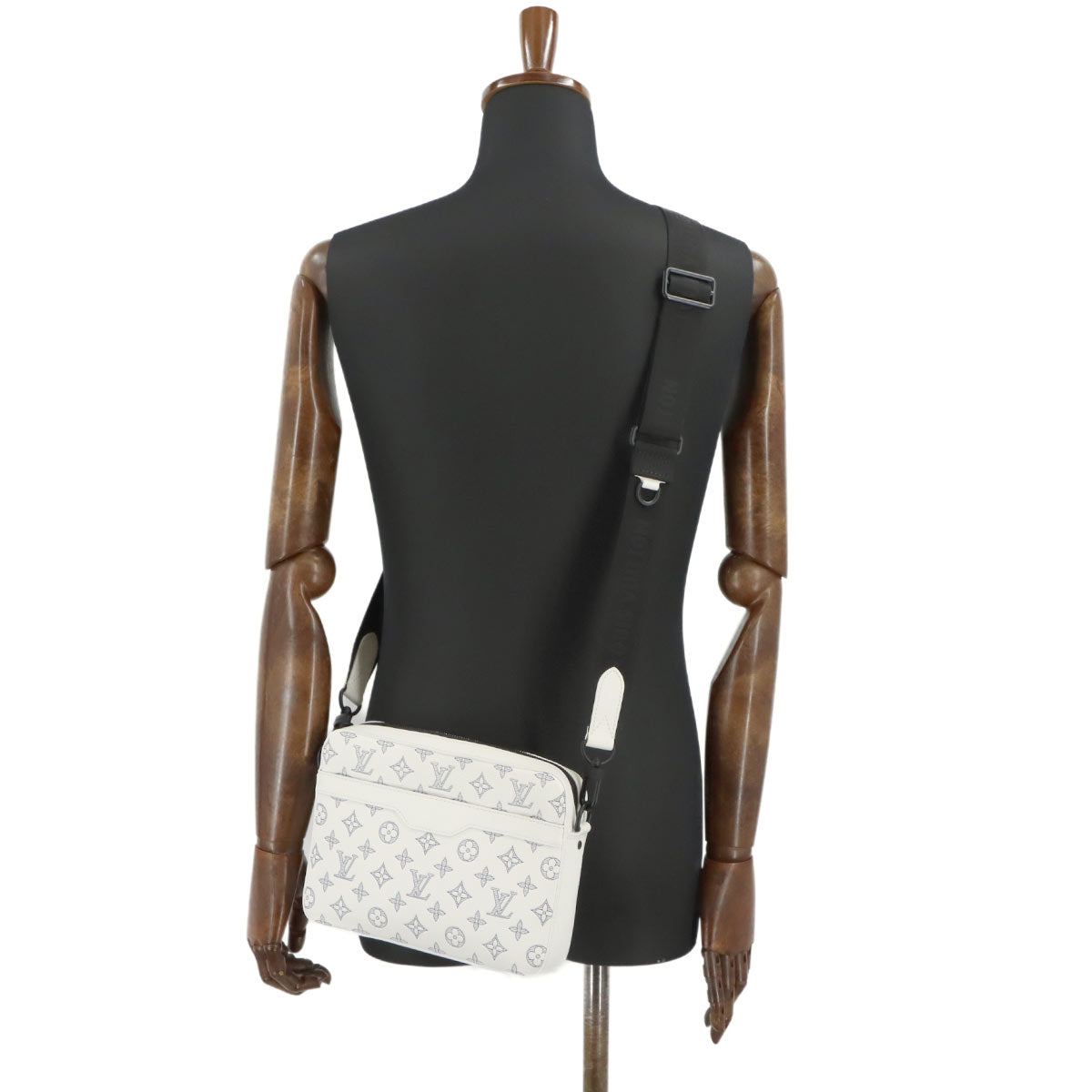 Monogram Shadow Trio Messenger Shoulder Bag White M24754