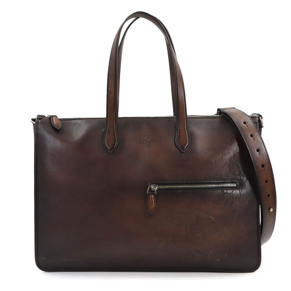 Business Shoulder Bag Leather Brown Purse