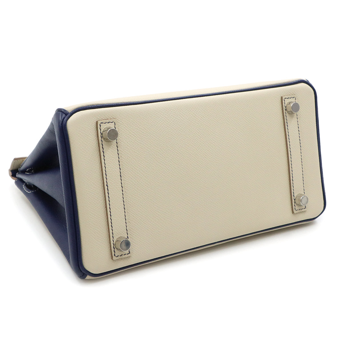 Birkin 25 Personal SPO Veau Epsom Craie Bleu Saphir Hand Bag