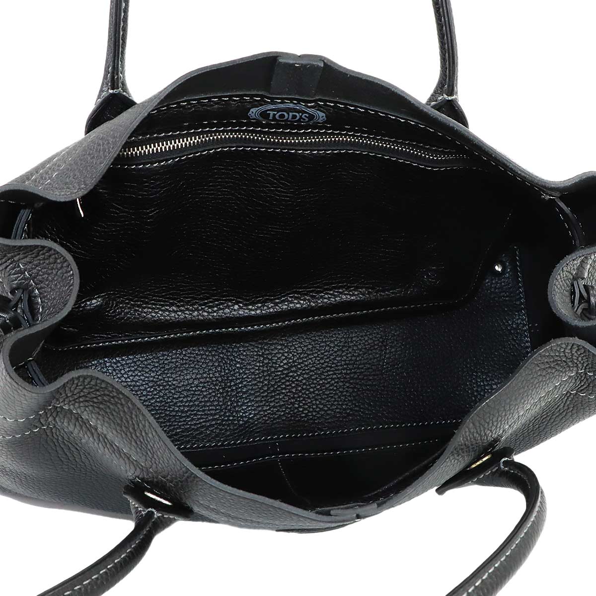 Restyled D Bag Tote Bag Leather Black Purse Stitch