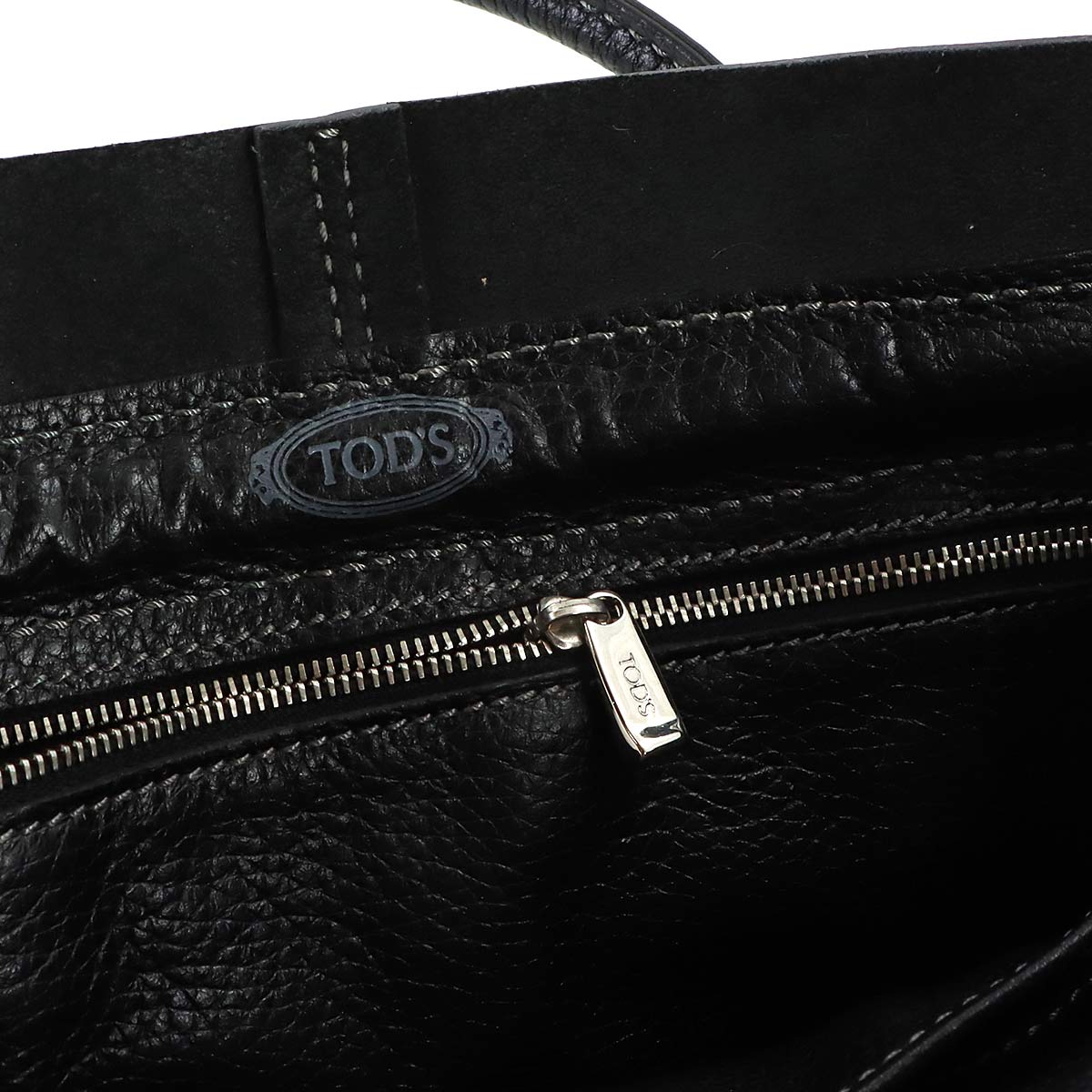 Restyled D Bag Tote Bag Leather Black Purse Stitch