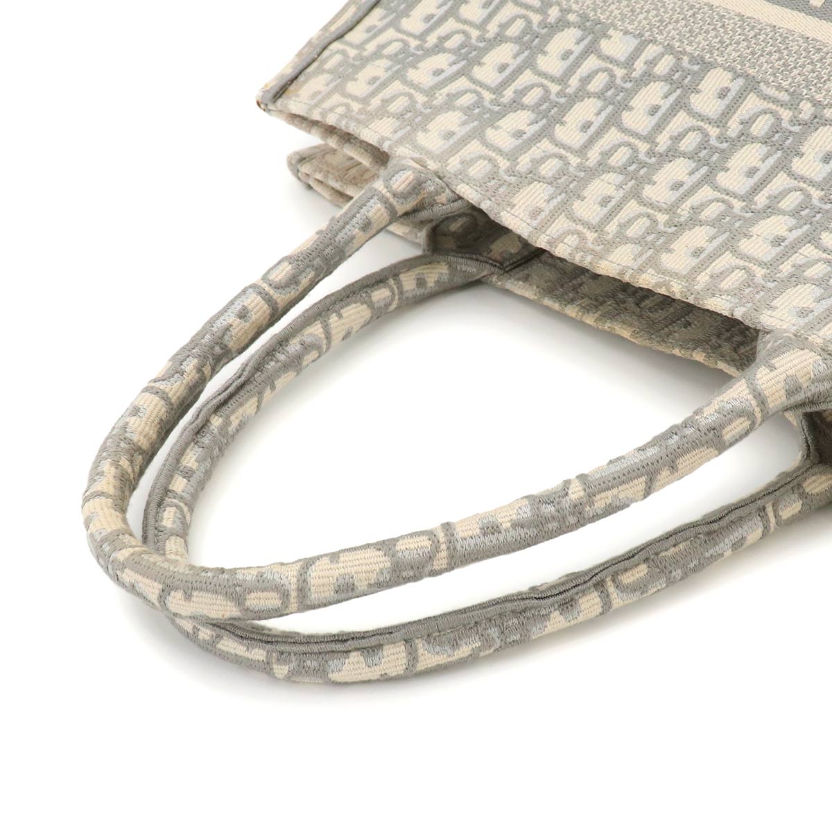 Oblique Book Tote Medium Bag Canvas Grey M1296ZRIW