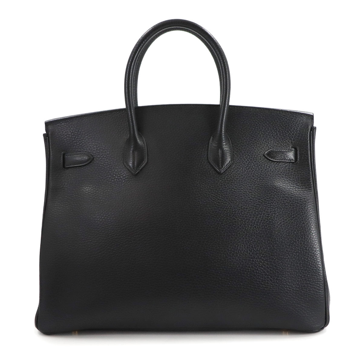 Birkin 35 Ardennes Leather Black Hand Bag Purse