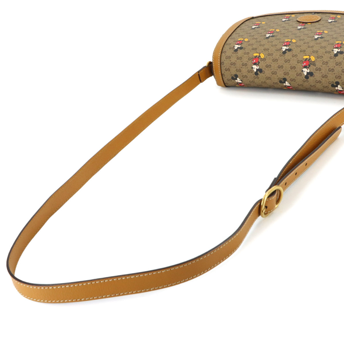 Disney Mickey Mouse Mini GG Supreme Shoulder Bag Brown 602694