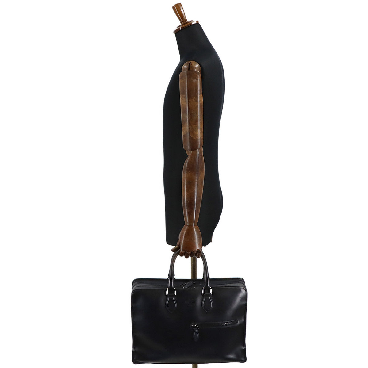 Deux jour Briefcase Business Bag Venezia Leather Navy