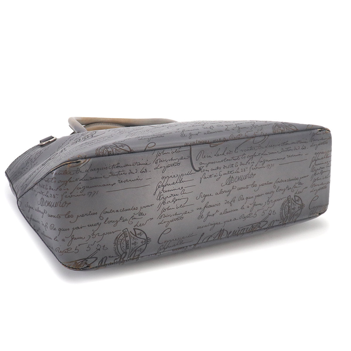 Calligraphy Toujours Mini Tote Bag Gray Purse