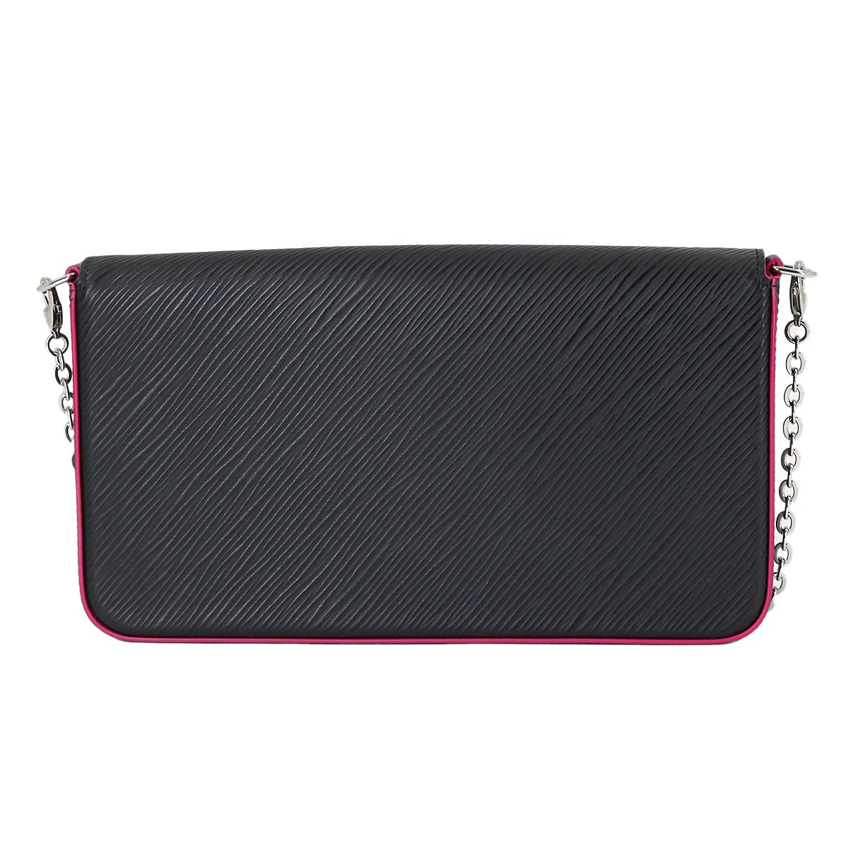 Epi Pochette Felice Chain Wallet Leather Black M64579
