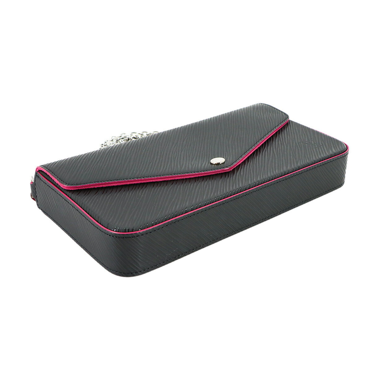 Epi Pochette Felice Chain Wallet Leather Black M64579