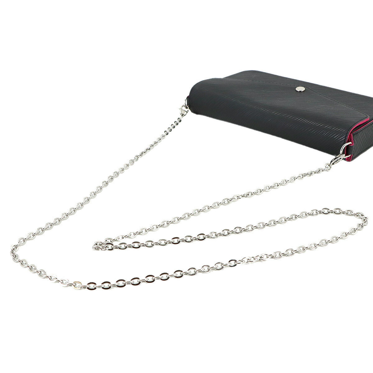 Epi Pochette Felice Chain Wallet Leather Black M64579