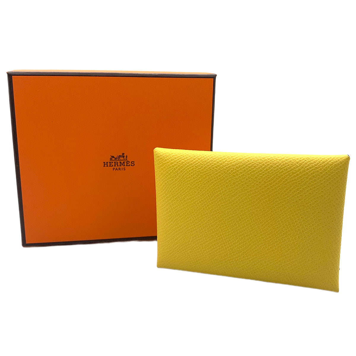 Calvi Duo Card Case Epsom Jaune de Naples Accessory