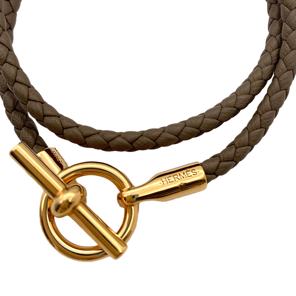 Glenan Double tour Bracelet Leather Etoupe