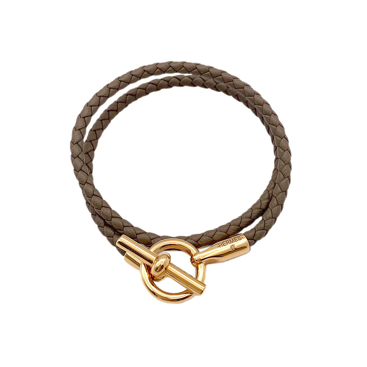 Glenan Double tour Bracelet Leather Etoupe