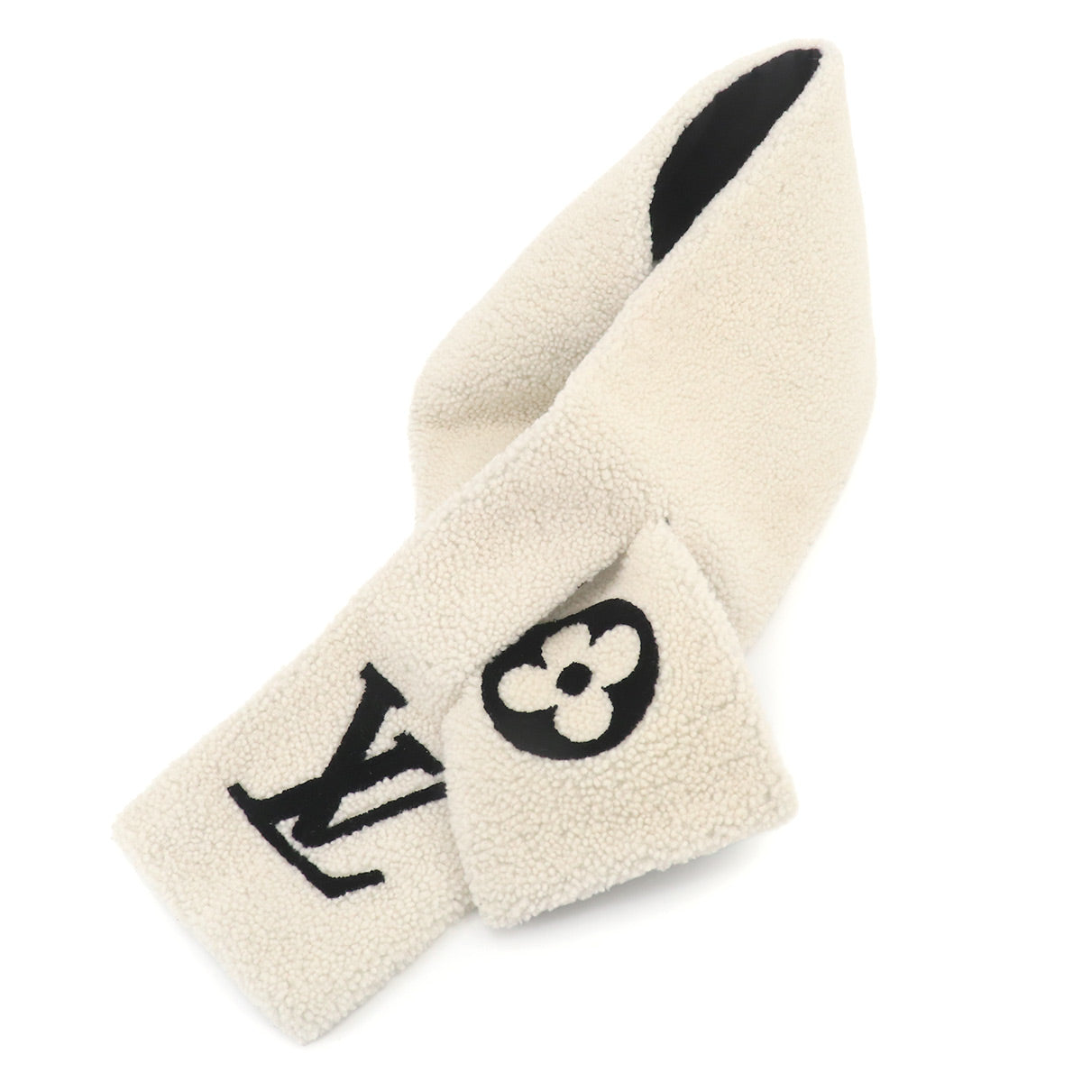 Echarpe Shearling Winter Scarf White Black M77054