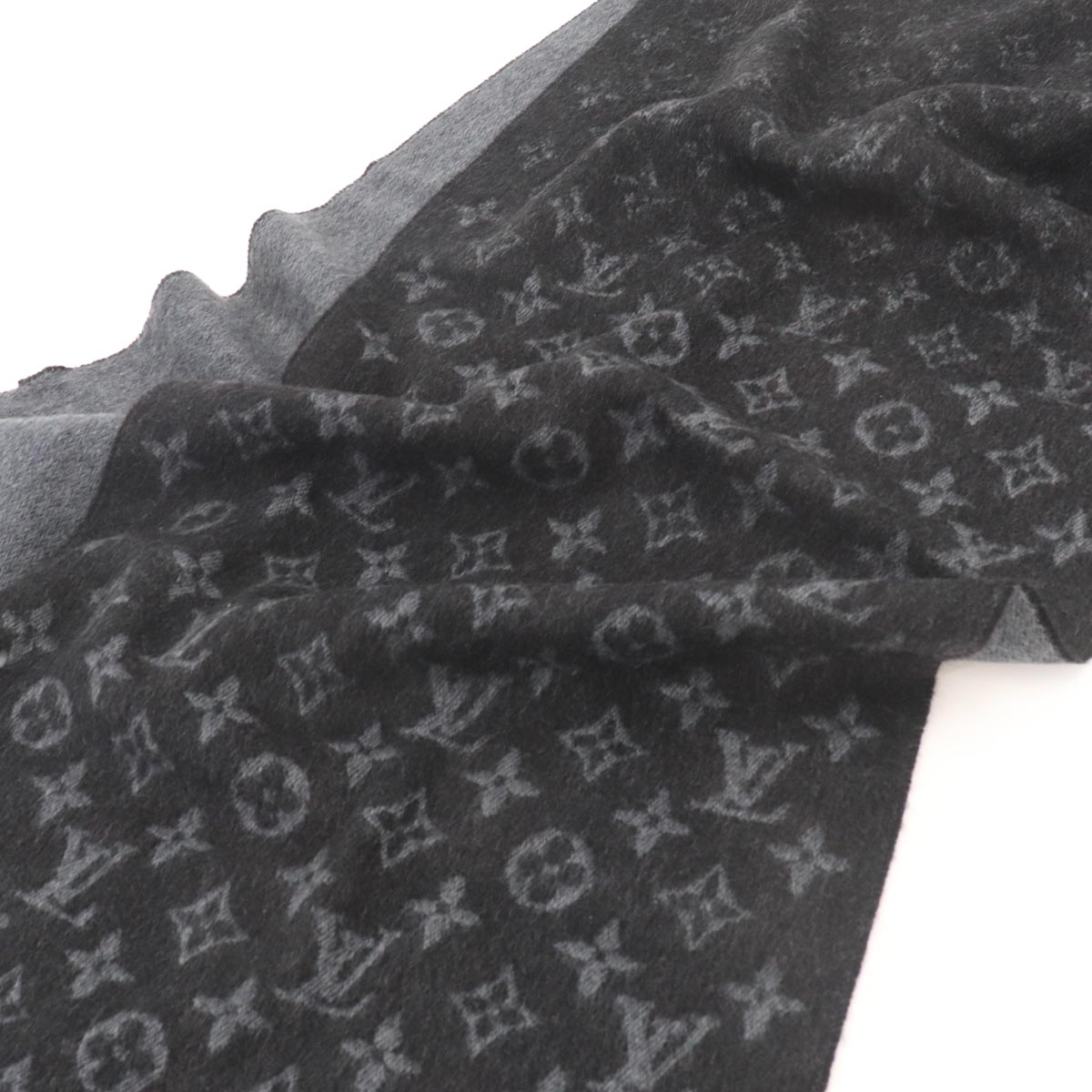 Winter Scarf Monogram Gradient Wool Cashmere M71607