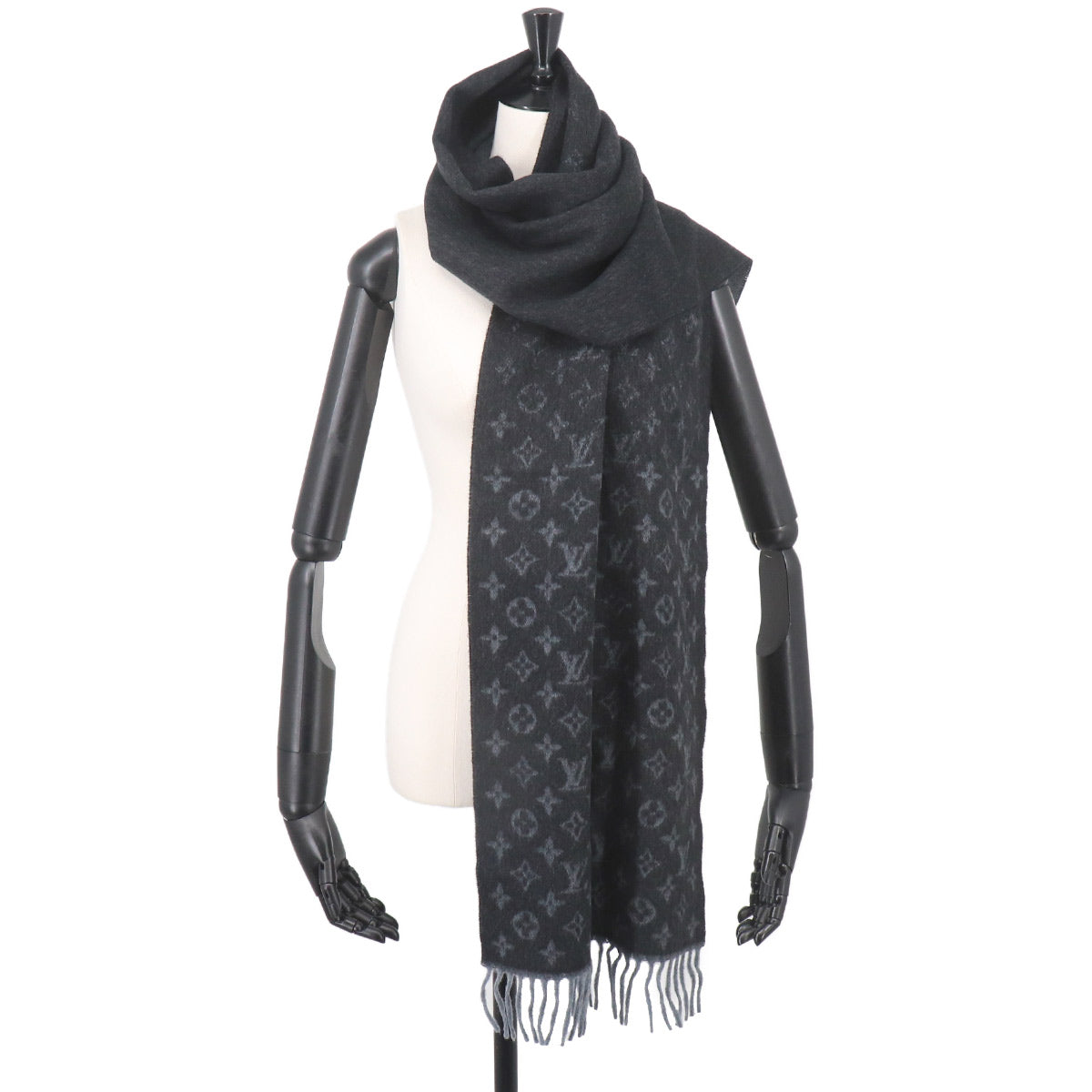 Winter Scarf Monogram Gradient Wool Cashmere M71607