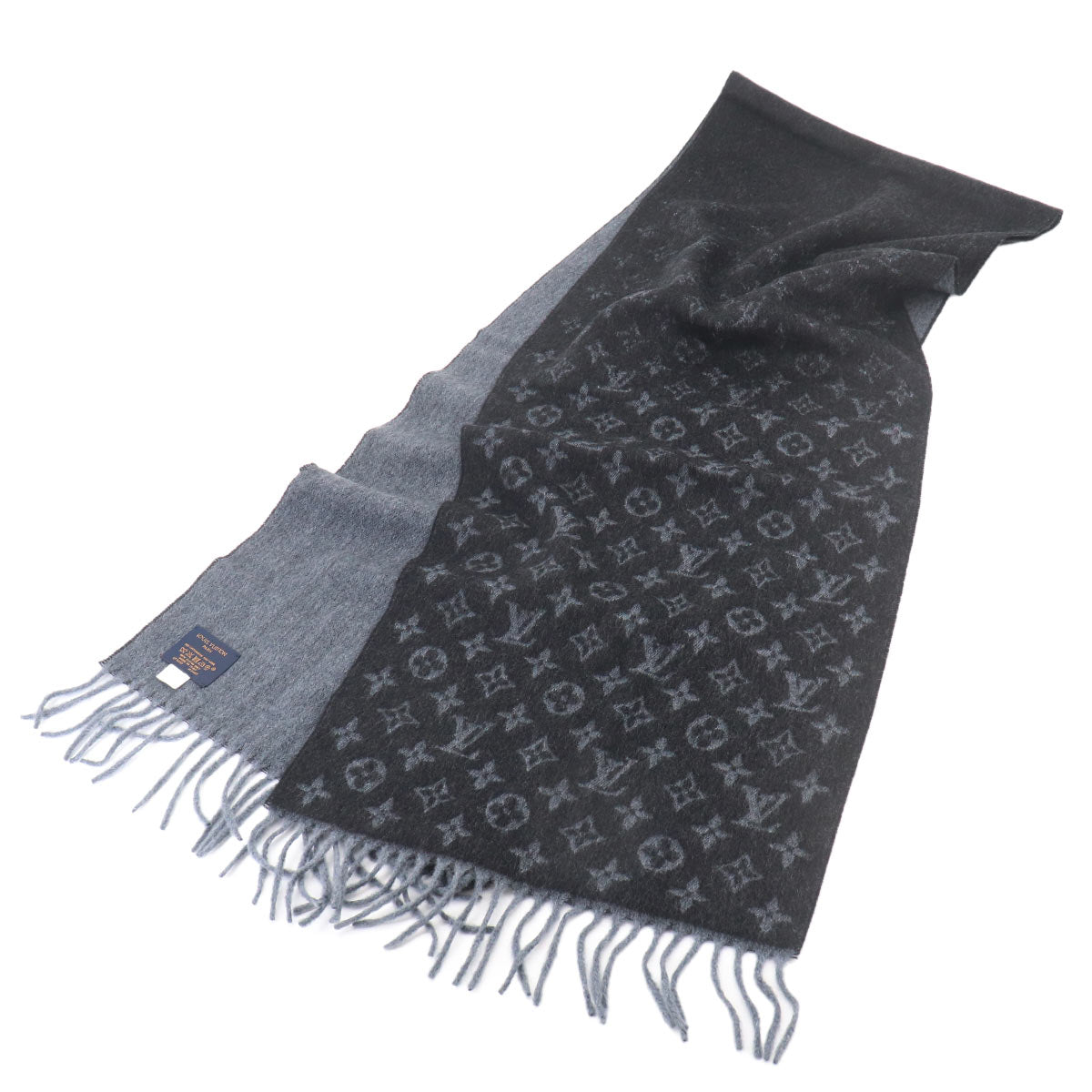 Winter Scarf Monogram Gradient Wool Cashmere M71607